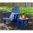 Riverbay Furniture Transitional Wood Outdoor Adirondack Chair in Blue