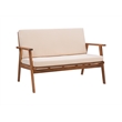 Riverbay Furniture Transitional Acacia Wood Outdoor Chat Set in Natural