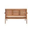 Riverbay Furniture Transitional Acacia Wood Outdoor Chat Set in Natural