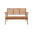 Riverbay Furniture Transitional Acacia Wood Outdoor Chat Set in Natural