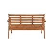 Riverbay Furniture Transitional Acacia Wood Outdoor Chat Set in Natural
