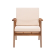 Riverbay Furniture Transitional Acacia Wood Outdoor Chat Set in Natural