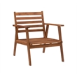Riverbay Furniture Transitional Acacia Wood Outdoor Chat Set in Natural