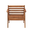 Riverbay Furniture Transitional Acacia Wood Outdoor Chat Set in Natural