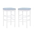 Riverbay Furniture Transitional Wood Set of Two Barstools in White