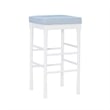 Riverbay Furniture Transitional Wood Set of Two Barstools in White