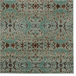 Riverbay Furniture Transitional Polypropylene 8'x10' Rug in Turquoise and Brown