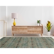 Riverbay Furniture Transitional Polypropylene 8'x10' Rug in Turquoise and Brown