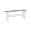 Riverbay Furniture Coastal Wood Corner Dining Nook in Gray