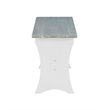 Riverbay Furniture Coastal Wood Corner Dining Nook in Gray