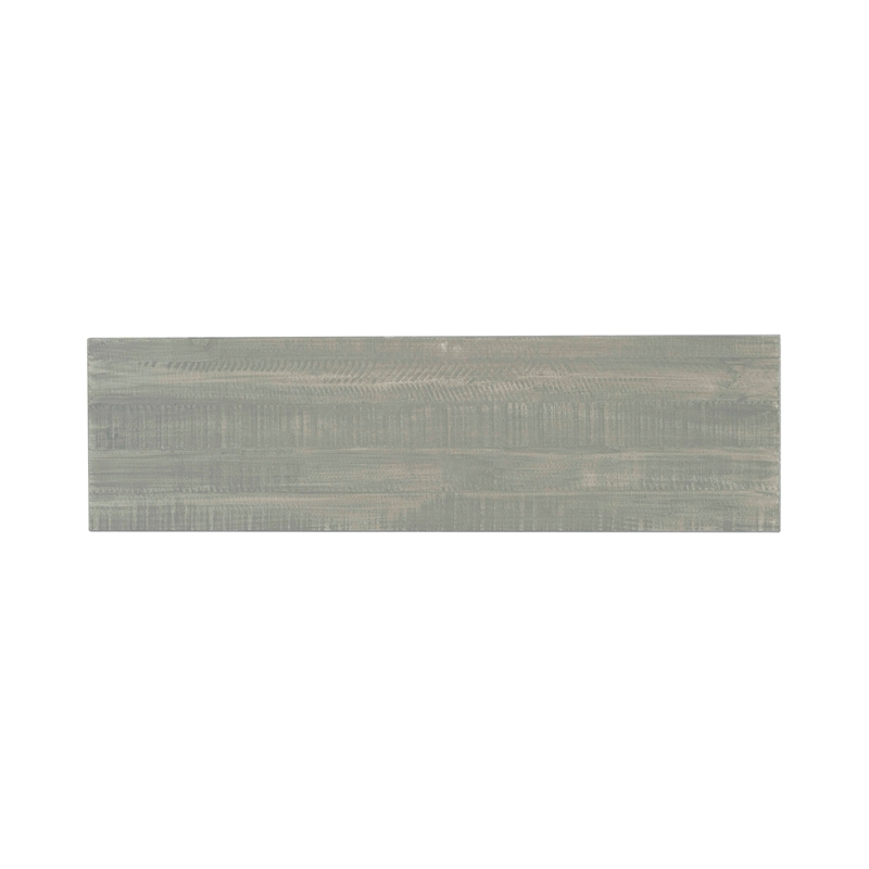 Riverbay Furniture Coastal Wood Corner Dining Nook in Gray