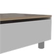 Carell Furniture Gambia Lift Top Coffee Table in White - Light Oak