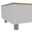 Carell Furniture Gambia Lift Top Coffee Table in White - Light Oak