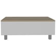 Carell Furniture Gambia Lift Top Coffee Table in White - Light Oak