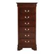 Carell Furniture Modern 7 Drawer Lingerie Chest in Cappuccino