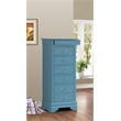 Carell Furniture Modern / Contemporary 7 Drawer Lingerie Chest in Teal