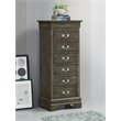 Carell Furniture Modern / Contemporary 7 Drawer Lingerie Chest in Gray