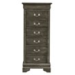 Carell Furniture Modern / Contemporary 7 Drawer Lingerie Chest in Gray