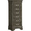 Carell Furniture Modern / Contemporary 7 Drawer Lingerie Chest in Gray