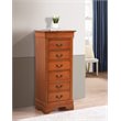 Carell Furniture Modern / Contemporary 7 Drawer Lingerie Chest in Oak