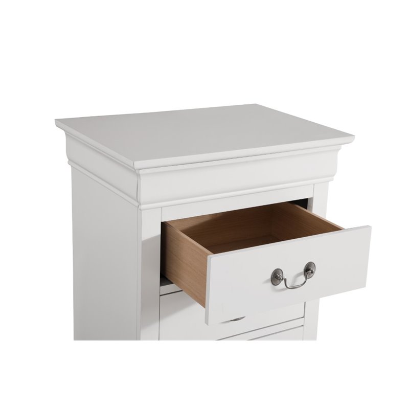 Carell Furniture Modern / Contemporary 7 Drawer Lingerie Chest in White
