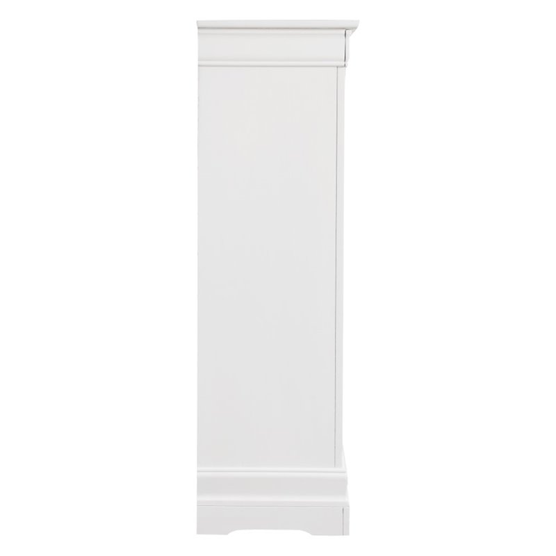 Carell Furniture Modern / Contemporary 7 Drawer Lingerie Chest in White