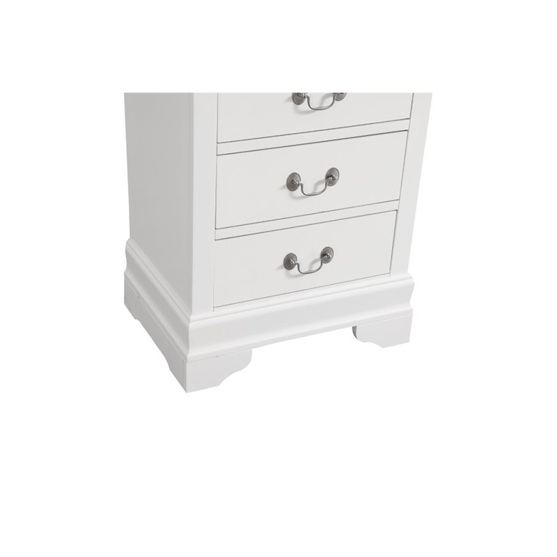 Carell Furniture Modern / Contemporary 7 Drawer Lingerie Chest in White