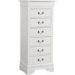Carell Furniture Modern / Contemporary 7 Drawer Lingerie Chest in White