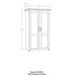 Carell Furniture Engineered Wood Storage Craft Armoire in Mystic Oak