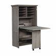 Carell Furniture Engineered Wood Storage Craft Armoire in Mystic Oak