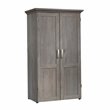 Carell Furniture Engineered Wood Storage Craft Armoire in Mystic Oak