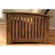 Carell Furniture Queen-size Wood Storage Futon-Mocha Brown Mattress