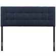Carell Furniture King Upholstered Polyester Fabric Headboard in Navy