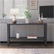 Carell Furniture Contemporary Ira Console Table in True Black Oak
