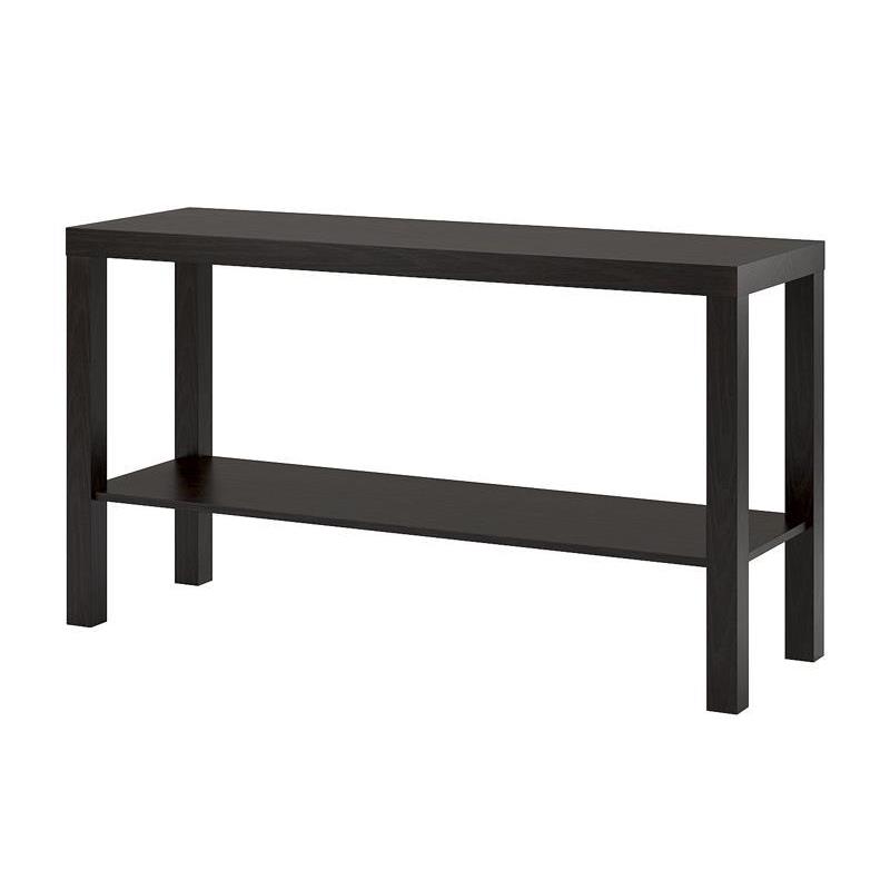 Carell Furniture Contemporary Ira Console Table in True Black Oak