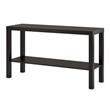 Carell Furniture Contemporary Ira Console Table in True Black Oak