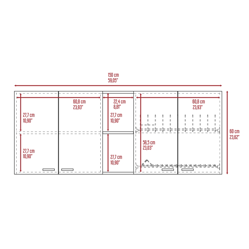 Depot EShop Luther 2-Piece Engineered Wood Kitchen Set in Black