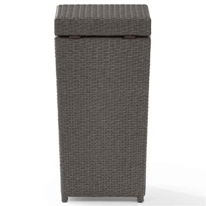 Crosley Furniture Palm Harbor Wicker Trash Can