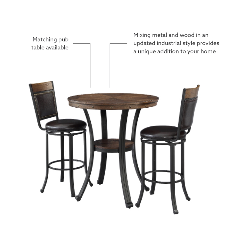 Linon Franklin Metal 30