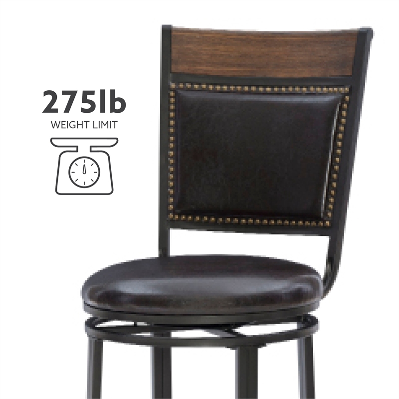 Linon Franklin Metal Swivel 24