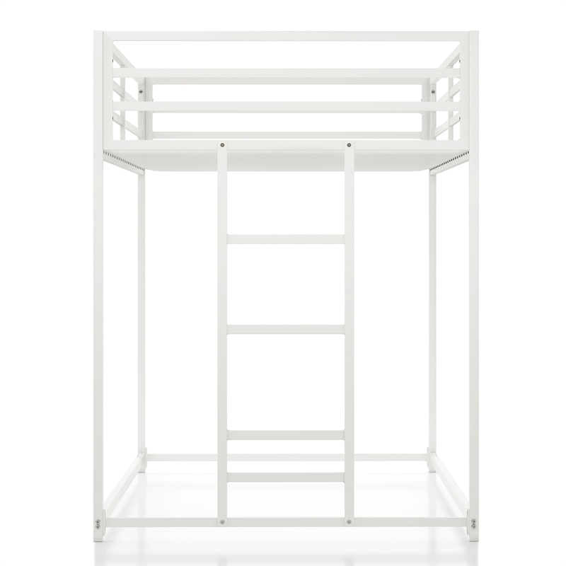 Furniture of America Saintel Iron Twin over Twin Bunk Bed in White