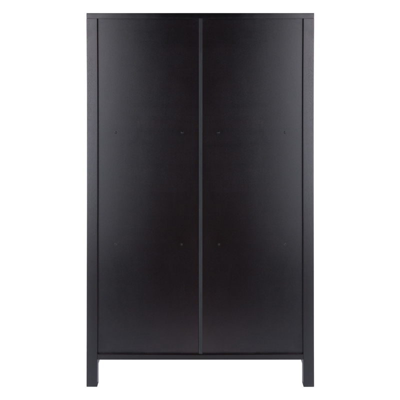 Winsome Terrace Solid Wood Storage Shelf/Bookcase with 4-Tier in Espresso