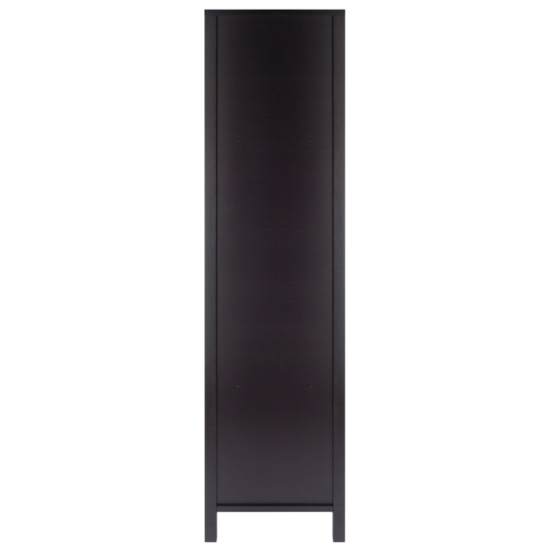 Winsome Terrace Solid Wood Storage Shelf/Bookcase with 5-Tier in Espresso