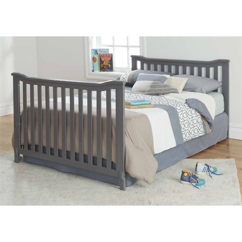 Sorelle 221 Full Size Rail in Gray - Modern / Contemporary - High Built Quality