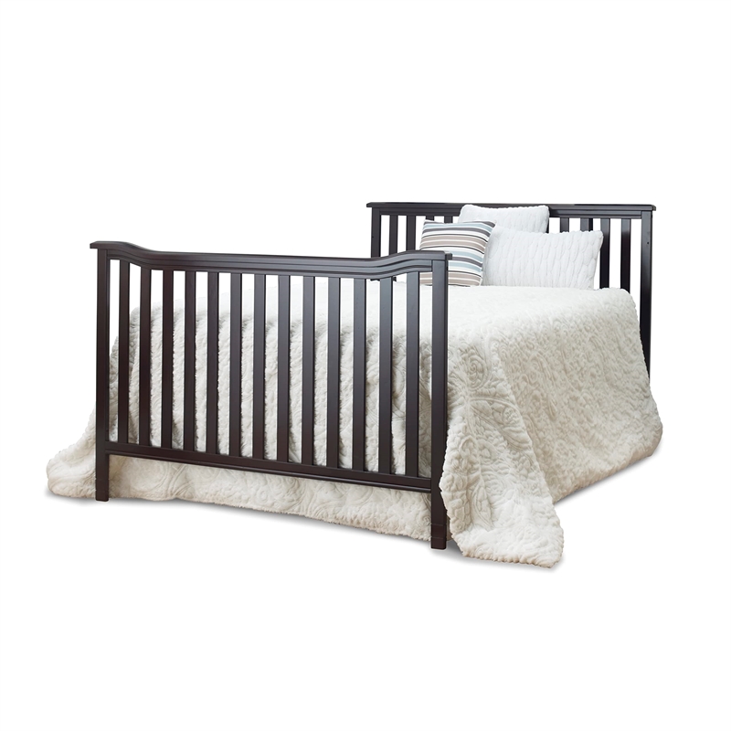 Sorelle 221 Full Size Rail in Espresso - Modern / Contemporary