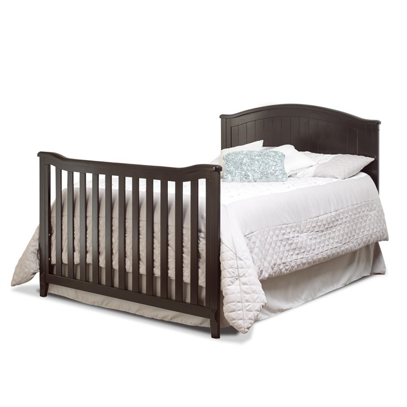 Sorelle 221 Full Size Rail in Espresso - Modern / Contemporary