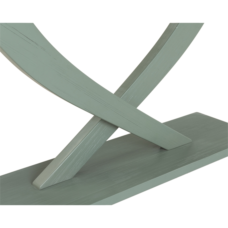 Boraam Wood Rasmus Console Table - Spanish Moss Green finish