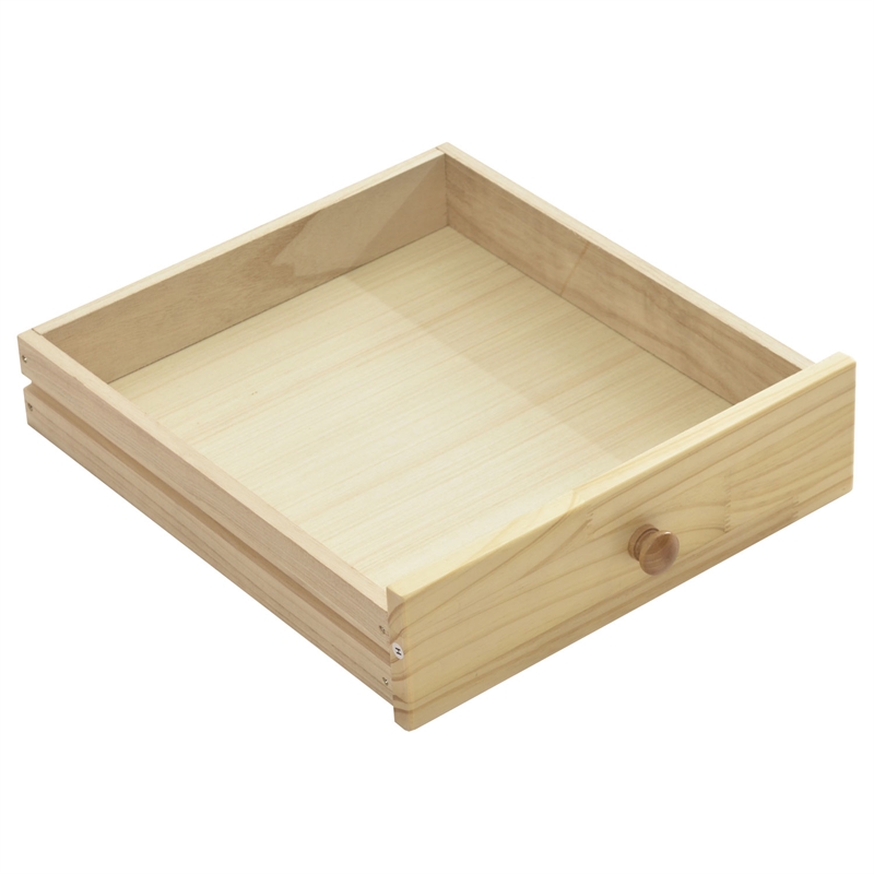 Better Home Products Solid Pine Wood 2 Drawer Nightstand in Natural