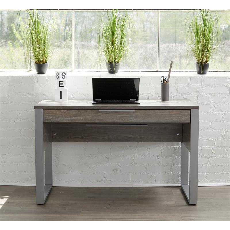 Rectangular Home Desk in Gray