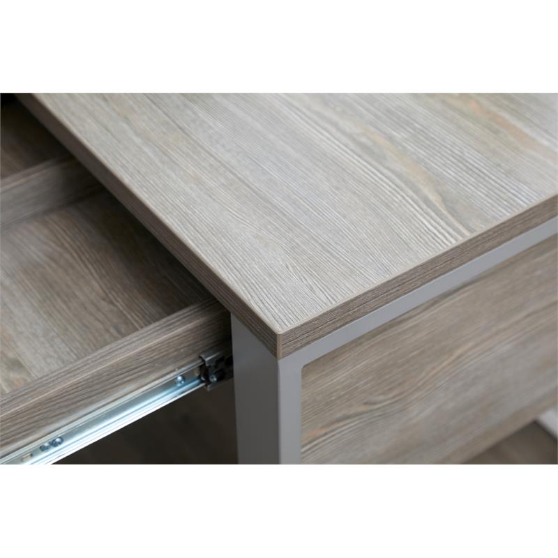 Rectangular Home Desk in Gray